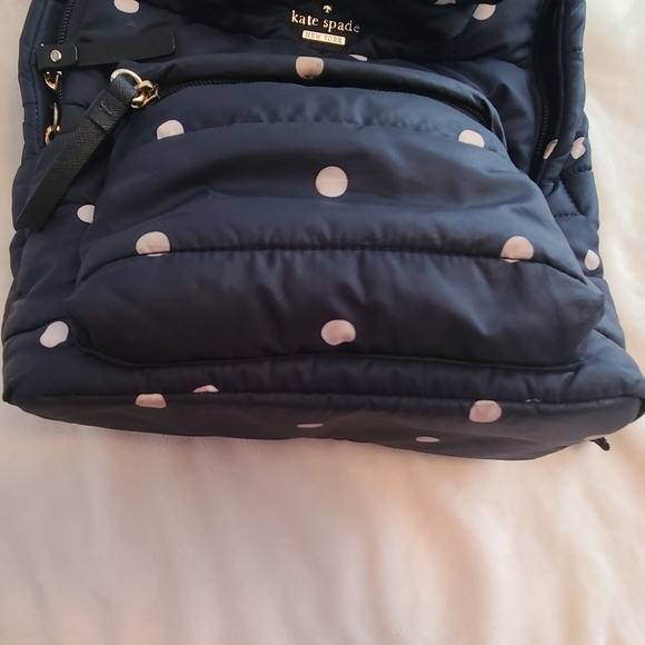 Kate Spade Nylon Navy Polka Dot Backpack main image 4